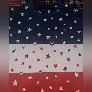 Ralph Lauren Navy, Red and White Star Shirt🤩 4XLT